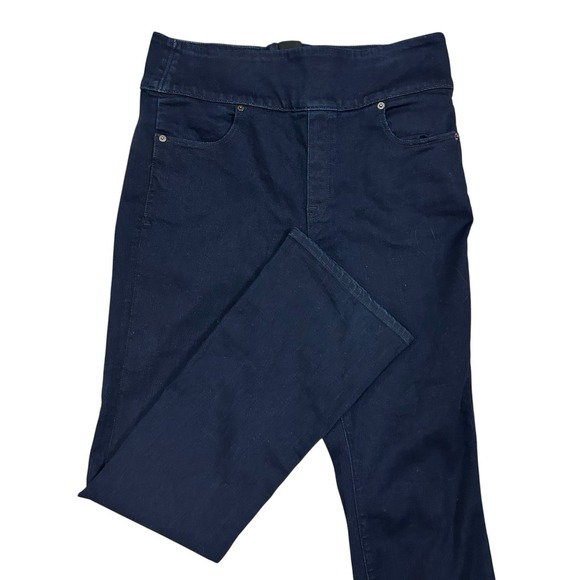 SPANX Signature Waist‎ Slim Boot Jeans Women's 32 Blue Denim Stretch 34" Inseam - Picture 1 of 11